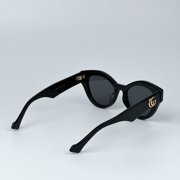 Gucci GG0957S 002 BRAND NEW Sunglasses Black Grey Unisex Oval main image 12